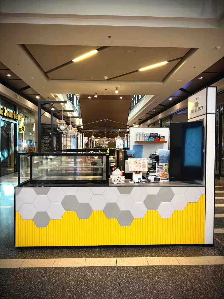 Bee Fluffy kiosk before refurbishment at Lakeside Joondalup