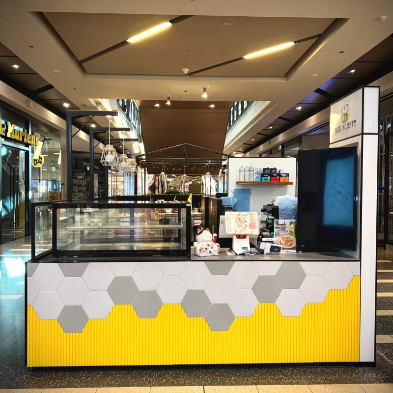 Bee Fluffy kiosk before refurbishment at Lakeside Joondalup