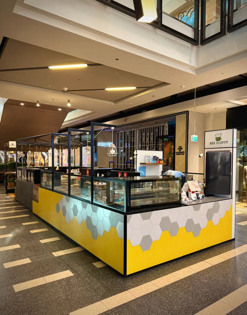 Bee Fluffy kiosk before refurbishment at Lakeside Joondalup